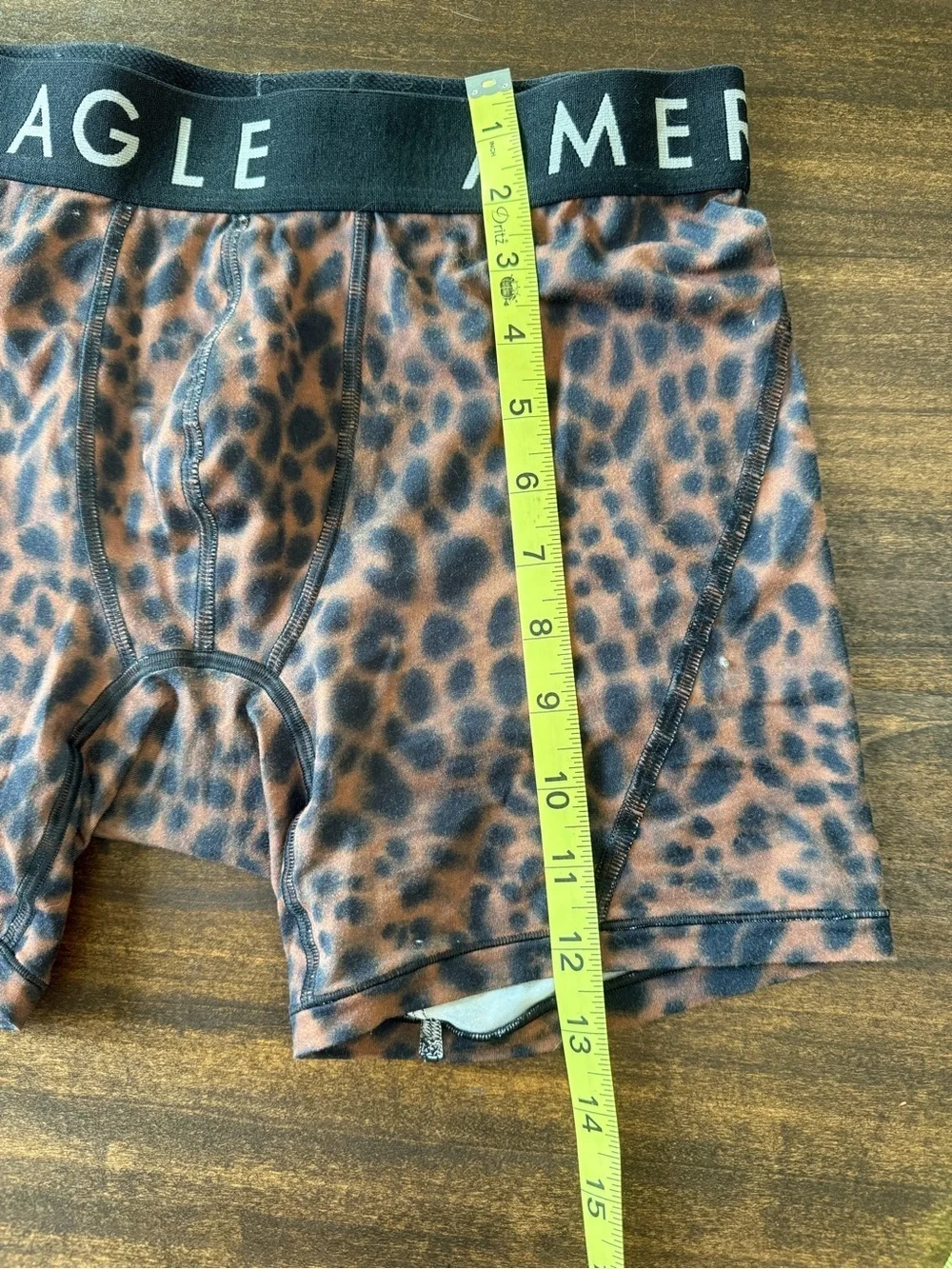 American Eagle Outfitters Men’s Brown Leopard Print Boxer Briefs